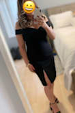 I was hesitant by purchasing a dress online but I absolutely love the dress! I normally buy dresses Size medium or large depending on the material. The medium would've probably fit me very fitted and tight but I'm glad I went with the large because I was comfortable and it was exactly right and I could breathe in a dress. And very glad the dress came right on time!!! - Veronica G.