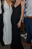 I bought this for a black tie wedding and it was perfect! The material is soft and stretchy but also slimming. It was quite long for me so I had to wear heels, but overall I'm so happy with this purchase. Love the adjustable straps as well. Absolutely recommend - Samantha Z.