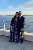 This dress was gorgeous as a wedding guest - paired well with either a large scarf/pashmina or a leather jacket. - Megan M.