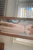 I am petite 5 2 and the slit doesn't even come around my leg because it sits too low. I could have paid to get this altered and taken in at the waist, but alas here I am. It's unfortunate as it is a beautiful dress and very breezy, I envy taller girls! - Aditi B.