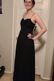 So gorgeous! Works for any formal occasion. I bought it as my rehearsal dinner dress and tried it on, it fits so well. Nice and flowing. - Samantha C.