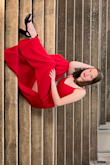 Love the adjustable back ties and the leg slits. Got so many compliments - Jennifer F.