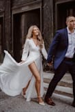 If you're thinking about buying this dress, do it! I wore it for my engagement photos and it fit perfectly and was super comfortable. I normally order a small but I got an xsmall and that fit very well. - Lindsey M.