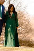 I wore this dress for engagement pictures and it was perfect! The bust was a little small but nothing a safety pin couldn't fix! - Kiana B.