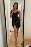 I really like this dress. It is comfortable and the length is great for a taller gal like me. Even though I ordered a size small it was still a bit loose but is a comfortable fit for sure. Super pretty dress! - Clarissa N.