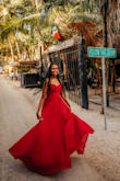This dress was absolutely beautiful. Loved how flowy it was, fits perfectly on my body and was just as stunning in real life. - Jessica J.