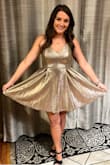 Super cute, worked great for my semi formal dance. Favorite feature is that it has pockets!!! - Ashley O.