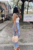 The material isn't thin, but you may want to tie the straps tighter. The first time I wore it, they kept sliding but it was an easy fix. - Jasmine J.