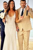 This dress far exceeded what I imagine! Tons of compliments on it from wedding guests. Fits like a glove. I'm normally a small but none of those were in stock I ordered an xxs and had the straps in the backdrop straight back instead of in the X. It fits perfectly! - Lindsay W.