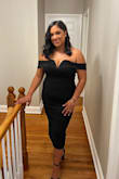 Absolutely loved this dress ! Very flattering , received several compliments on the dress . I would recommend wearing shape wear underneath if you have a mom pouch like I do ! - Orialis F.