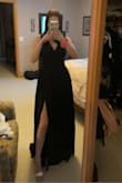 I love this dress so much! I bought this for prom and it fits perfectly and is the perfect length. The back is great because you can still wear a bra. - Sage K.