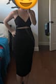 This dress fits perfectly! Great material and perfect for a night out in Vegas!!!! - Amy M.