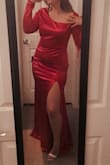 I feel like a million bucks in this dress! The fit is nice, the material is super soft, and that NECKLINE is gorgeous! The dress is exactly like the photo and is very comfortable. I'm on the average side (short with some curves) so I know for my body anything tight-fitting I need to size up, BUT THAT'S JUST ME! I highly recommend this dress and can't wait to wear it out! - Rachel N.