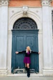 Runs a tiny bit big but super cute dress! Wore around Italy! - Amanda L.