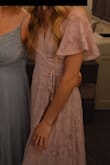 Fit so perfect & such good quality! Quality is identical to prom dress/formal dress thickness & material! So cute and elegant! Flutter sleeves are so cute! Love the color too! - Bella C.