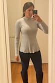 It's a comfortable and warm shirt. It's a little heavy but that's why it's warm. It's great for winter and it was a little fitted but comfortable (maybe a medium would've been better but I didn't want it to be too wide on the shoulders or sleeves). I like it! - Vanessa S.