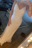 this dress is even more beautiful in person! it fit perfectly I got an xs. so excited to wear it on my special day. - Whitney