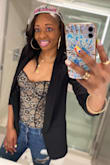 I wore this for my birthday and I loved it. Very cute and sexy at the same time. - Geraldine H.