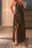 My event isn't for a couple [of] weeks but I can't wait to wear it. Material is beautiful and color is much more vibrant than the lighting in the picture shows. I'm 5'6 and wearing 4" heels so plenty of length. Definitely recommend! - Tammy R.