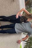 This bodysuit is so cute/sexy and fit true to size! I wore more mid-rise jeans with it and I kept having to make sure the sides of the body suit weren't showing out of the top of my pants so my only recommendation would be to wear high rise pants/skirt with it. But otherwise I loved it and felt very good in it! - Courtney P.