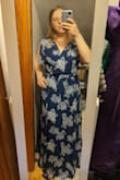 I bought this dress for a beach wedding in Mexico. The fabric is so light weight, and flows beautifully. Normally I wear a M/L in dresses, but had to go XL here, so I'd say the dress runs a bit on the small side. Short folks beware: I'm 5'2" and it was about 6" too long for me and so I had to have it hemmed. - Erin K.
