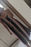 Love the material and colors are exact! Only problem is bust area is too tight - so return it is! Would definitely recommend sizing up if you are larger on top, but can't say how it would affect rest of fit which was perfect. - Linda O.
