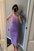 This dress is gorgeous and very figure-flattering but it was just too long for my 5'4 self. The dress hit me at an awkward point on the calves which made it difficult to walk. Ultimately wasn't a dress I felt I could dance in at a wedding, but would be gorgeous in photos! - Cassidy F.
