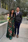 I ordered two sizes of this dress and typically wear a 14/16. The Large I had a hard time zipping up and was still long and the XL fit perfectly on top, but then the bottom was extra long. I went ahead and hemmed it at the shop (at least 4 inches for me to wear with heels) because it would be a great dress for multiple occasions, either dressing down for vacation or for a wedding. Funny part was I ended up wearing flats (uncomfortable shoes!) anyway so the length was still a bit long (my bad) Was able to dance the night away in it, and felt gorgeous! A reminder that the material is not stretchy but there are adjustable straps which totally helped. - Doris G.