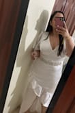Love it, super comfy, looks classy, looking forward for my big day! I added a detail. Looks great. - Lidianny G.