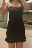 I ordered this dress in a medium! It's a little big by the armpits because I don't have a big enough bust (with or without a bra). I got lots of compliments and it's very cute and easy to dress up or down! Excuse the pic it's a screenshot from a video lol. - Clare V.