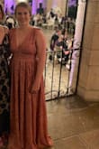 I got so many compliments on this dress! Very comfortable. I had to wear pretty tall heels with it but overall it fit well! - Callie K.