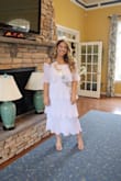 I love these so much, I will continue to order in every color! I don't have a picture in the lavender one yet but recently wore the white one to my bridal shower. I am usually an XL and ordered a L. So glad I did the L! It fit just right and is very flattering! - Jackie N.