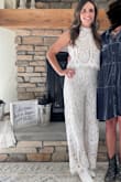 I both bought a M and a S to try and the S fit perfectly. The M was loose and a little long. Wore it to my bridal shower and received so many compliments. - Molly B.