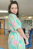 I wore to school (I'm a teacher) for st. Patrick's day and just loved it. I got so many compliments. Since I plan to wear to school, I don't think I would've sized down, but if it was just for fun I think a small would've been great. - Danielle T.