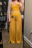 This really wasn't flattering on me. Maybe it was just my body shape, but I was not a fan. The fabric was also not what I was expecting, and it was sheerer than I had hoped. The only perk was that it was definitely long enough for me, which is saying something because I have very long legs. - Kyra M.