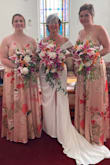The dresses were perfect! They looked great. They complimented both girl's figures. - Darlene P.