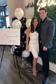 Loved this dress! I wore it for my engagement party and it fits like a glove. It was the perfect length and was comfortable to wear. I purchased a size XS and it was perfect! - Cassie H.