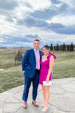 The color of the dress is so beautiful! This fits true to size. I ordered a size S. - Francesca M.