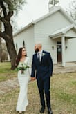 This dress was perfect for my elopement! I had to get it altered due to it being long on me, the sleeves may have been a little loose on my arms but I didn't mind. - Morgan C.
