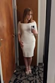 The dress was perfect for my husband's retirement ceremony. Medium fit like a glove. - Lacie G.