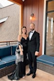 Searched for months to find a dress for a black tie optional wedding, and finally found this beauty. Runs a little large but perfectly adjustable with straps in the back. Had to get it hemmed, and the train was a little bit of a tripping hazard but it was so glamorous! Got so many compliments and am looking for another occasion to wear again! - Sarah M.