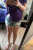Levis are so pricey but I finally splurged and got a pair and they're my new fav shorts. I usually wear a 6-8 in jeans, I ordered these in a 28 and they fit really well.. slightly tighter than I like around my thighs but my thighs are chunky so they fit as expected :) They also cover both of my butt cheeks so that's great!! Photo ft my new Lulus sandals that I'm also in love with! - Hali B.
