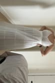 Absolutely obsessed with this dress. I was hesitant to purchase it but it did not disappoint. I'm usually a large and the large fit perfectly. I ordered this dress for my rehearsal dinner and I'm so excited to wear it. - Victoria C.