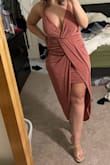 Since I am only 5 foot I went with a small so that it wasn't too long and ended up being very please with the fit! I like how it it both classy and sexy and most important comfortable. - Nina M.