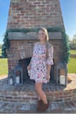 I bought this dress to wear to an outdoor wedding in Florida. I was a little worried about having sleeves with as hot as it gets, but honestly, the material is so lightweight that it was perfectly comfortable. It's so pretty and has a lot of little details that just make it feminine and fun. If you're on the fence, go ahead and buy! - Rebekah S.