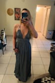 I love this dress! It is comfortable and yet very flattering. It is just as beautiful in person as the pictures in the reviews. The material is light so perfect for summer. It isn't too long so I can wear flip flops or flats and it barley kisses the ground. Great buy, I'm happy! - Sherera B.