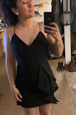 I bought this dress with the intention of wearing it to a wedding. The material is great and super comfortable. However, it was a little more casual (at least on me) looking than I wanted it to be. It is also on the short side which concerned me for the event. Overall great dress, just not what I ended up wanting. - Anahi A.