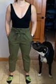 I love these pants! I am short and stocky and they fit really well and my dog approves:) highly recommend. - Lindsay M.