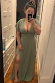 The quality and fit of the dress are perfect. I'm on the short side so I expected I might have to take the bottom in a bit. I brought the dress for a wedding but it's perfect to use for a date night as well. - Angela V.