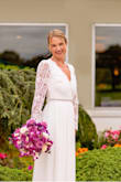 This dress was absolutely stunning as my wedding dress. I added a belt and need to have it hemmed a bit since it was a little too long. Overall a great dress for the price. Got so many compliments. - Brooke P.
